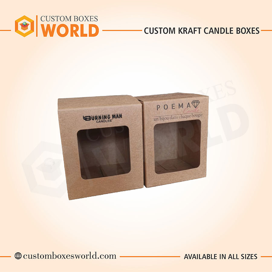 Custom Kraft Candle Boxes