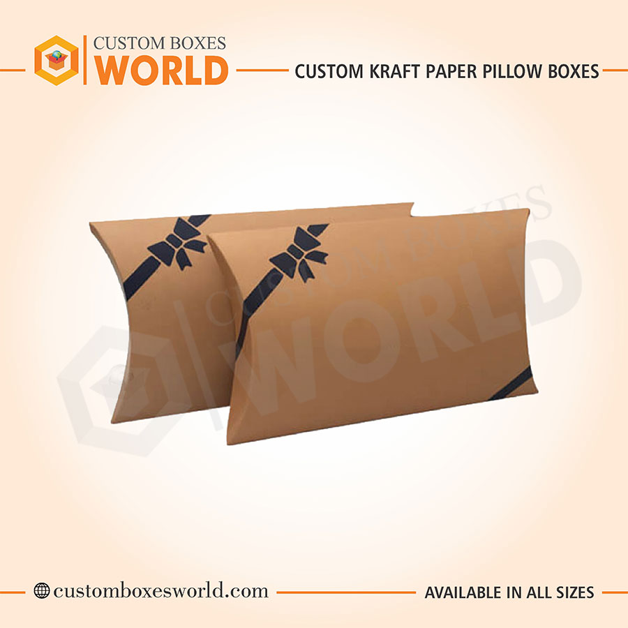 Custom Kraft Paper Pillow Boxes