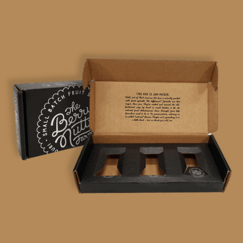 Custom Black CardBoard Boxes