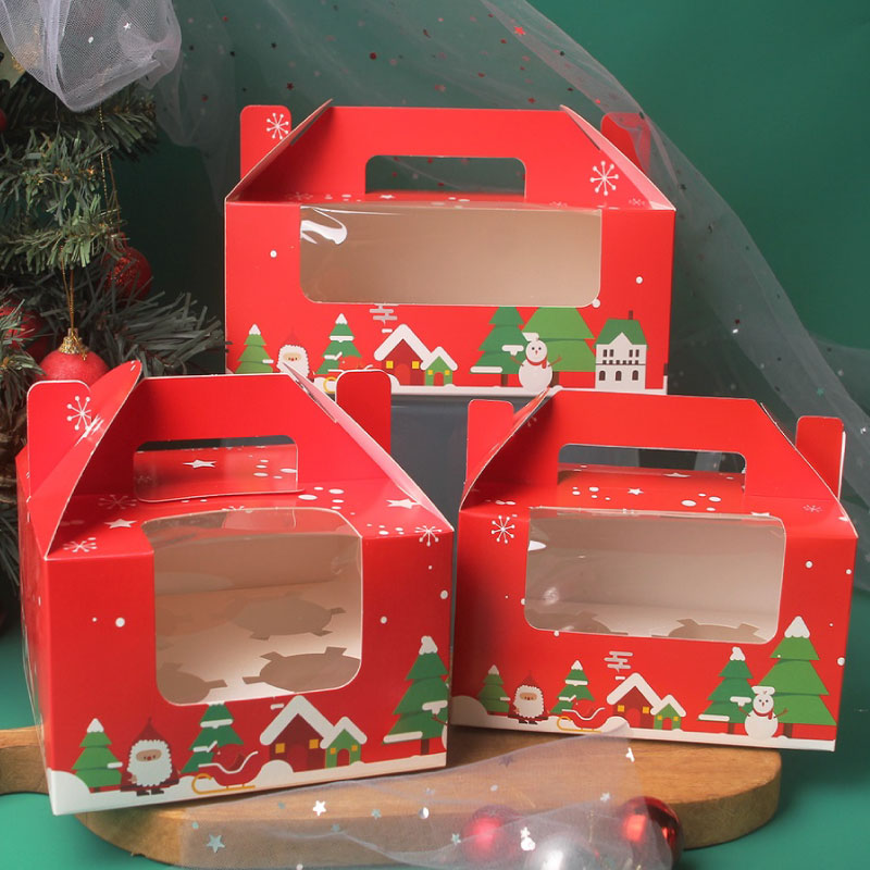 Custom Christmas Cupcake Boxes