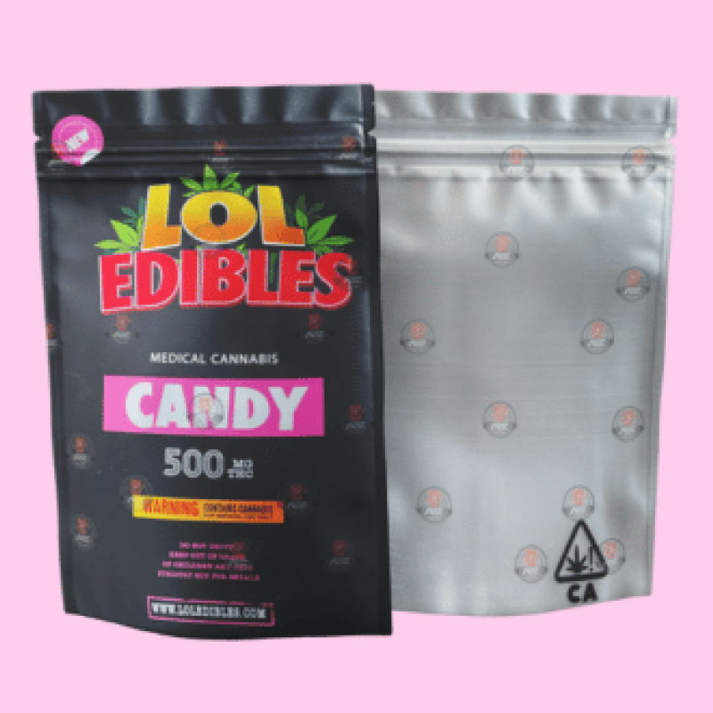 Custom Edibles Mylar Bags