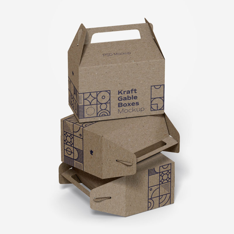 Custom Kraft Gable Boxes