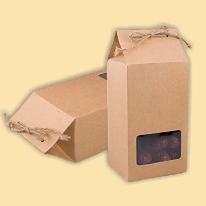 Custom Kraft Window Bags Boxes