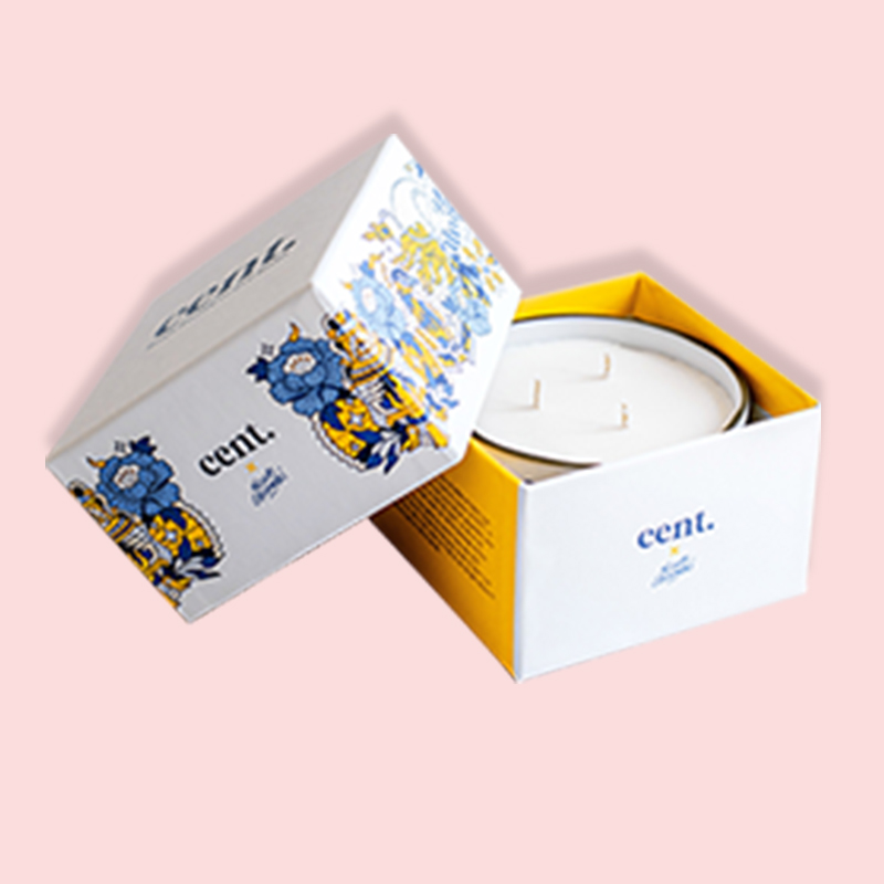 Two Piece Candle Packaging Boxes - BoxesGen